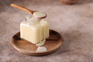 homemade condensed milk sweet dessert