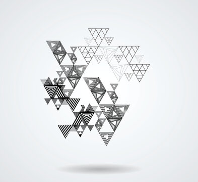 Vector Hipster Triangle Background . Pattern . Abstract modern Geometrical Design Template .
