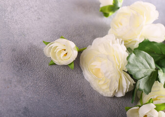 glamorous stylish background with flowers for decor