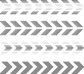 sideways. dotted sign. Arrow element for your design.Striped direction. vector illustration
