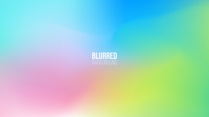 Spring colors blurred background with soft color gradient for your Springtime season creative graphic design. Vector illustration.