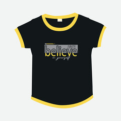 Premium Vector typography t shirt design, motivational typography t shirt design, inspirational quotes t-shirt design