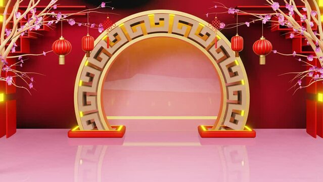 Chinese New Year 2023 Theme Motion best for chinese new year event background and presentation