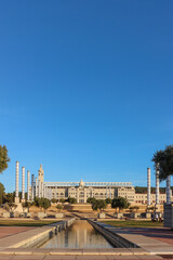 Sunset in Barcelona, Palau Sant Jordi.