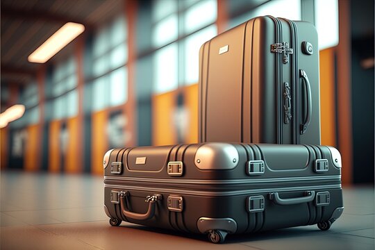 Digital illustration about suitcase.