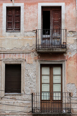 Fototapeta na wymiar Architecture, Old, Landscape, Travel, Europe, Texture, Window, Door