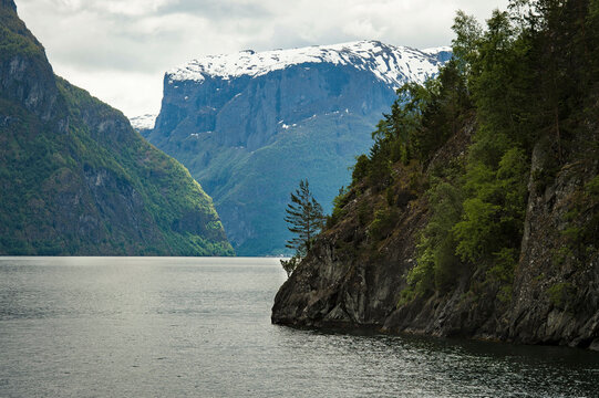 Rugged fjord landscape near Fl&Atilde;&yen;m Norway