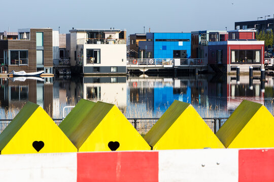 Houseboats, Ijburg, Amsterdam, Netherlands