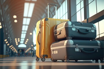 Digital illustration about suitcase.