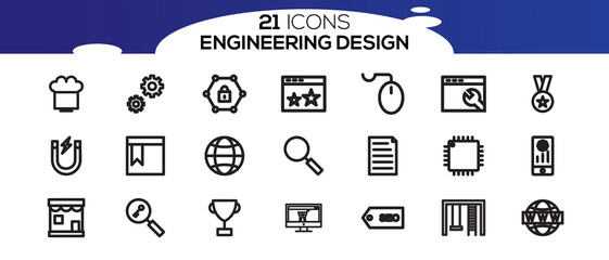 ENGINEERING ICON SET DESIGN