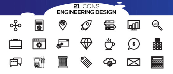 ENGINEERING ICON SET DESIGN