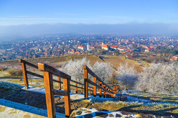 Village of Tarcal in winter (Tokaj region)
