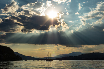 summer afternoon at woerthersee in Carinthia