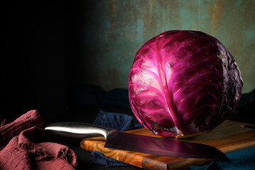 Red cabbage view