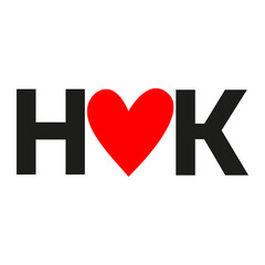 Best couple name H love K on Transparent Background