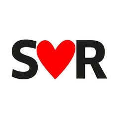 Best couple name S love R on Transparent Background