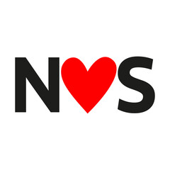 Best couple name N love S on Transparent Background