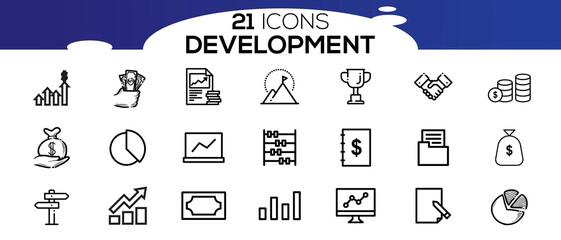 DEVELOPMENT ICON SET DESIGN