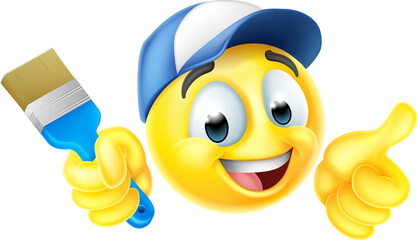 Painter Decorator Handyman Emoticon Emoji Icon