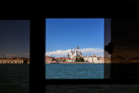 A Look at the City of Venice Across the Lagoon