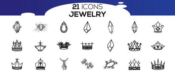 JEWELRY ICON SET DESIGN