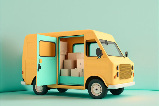 caminhão de entrega comercio de entregas automovel de logistica 