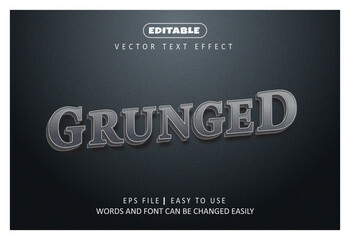 Grunged text effect