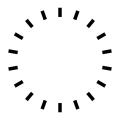 Round Border circular frame decoration element design on Transparent Background