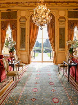 Bedfordshire, England Circa January 2023: Luxury Luton Hoo Hotel Interior, Illustrative Editorial