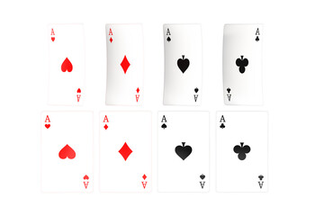 Set of Aces Poker Cards