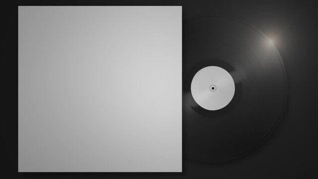A vinyl record spinning on a seamless loop. Easily use this footage for any music you can use on your socials. Transparent background