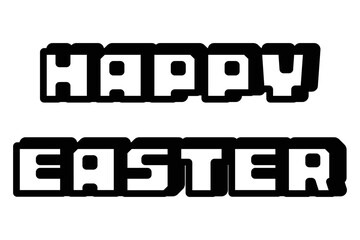 HAPPY EASTERの文字素材