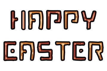 HAPPY EASTERの文字素材