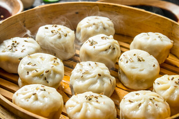 Hot dumplings manta.