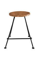 Wooden steel legs simplistic chair