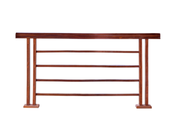 Wooden railing