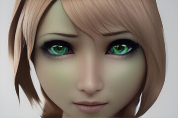 female android green eyes 2
image produced by artificial intelligence