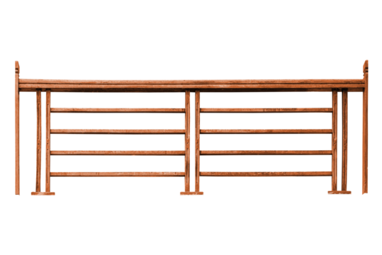 Wooden railing