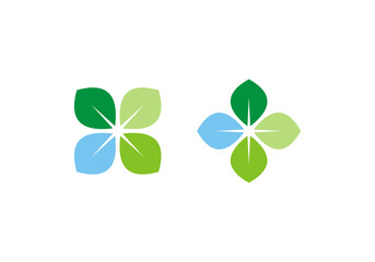 Abstract elegant flower logo icon vector design. Universal creative premium symbol background