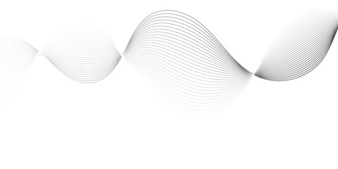 Abstract white paper wave background and abstract gradiant and white wave curve lines banner background design. Vector illustration. Modern template abstract design flowing particles wave.