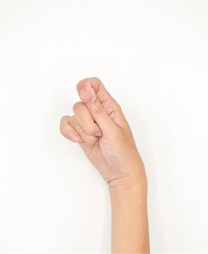 Cerebral palsy hand in Asian young male patient. Typically seen in hemiplegia and quadriplegia. Wrist joint flexion with ulnar deviation.