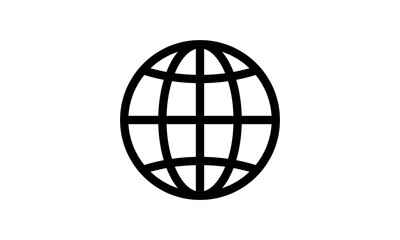circle globe logo icon vector