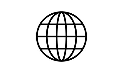 circle globe logo icon vector