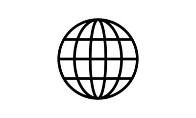 circle globe logo icon vector