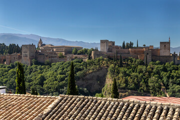 Fototapeta na wymiar Alhambra arabic palace in Granada