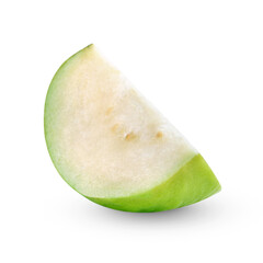 Sliced Guava fruit isolated on transparent background (.PNG)