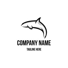 Whale logo design icon. Whalelogo design inspiration. Artic animal logo design template. Animal symbol logotype. Whale symbol silhouette.