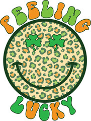 feeling lucky sublimation design