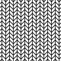 Seamless monochrome vector graphic consisting of parallel vertical lines intersected by a series of wavy lines which form a row of chevrons