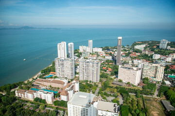 Naklejka premium THAILAND PATTAYA JOMTIEN CITY